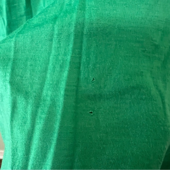 Koko Road long sleeve crew neck wool t shirt Green NZ 14 - Picture 4 of 5